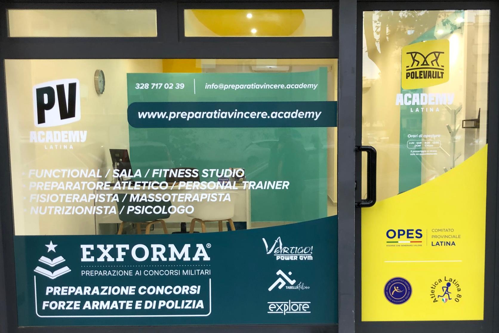 Vetrina PV Academy con i servizi offerti